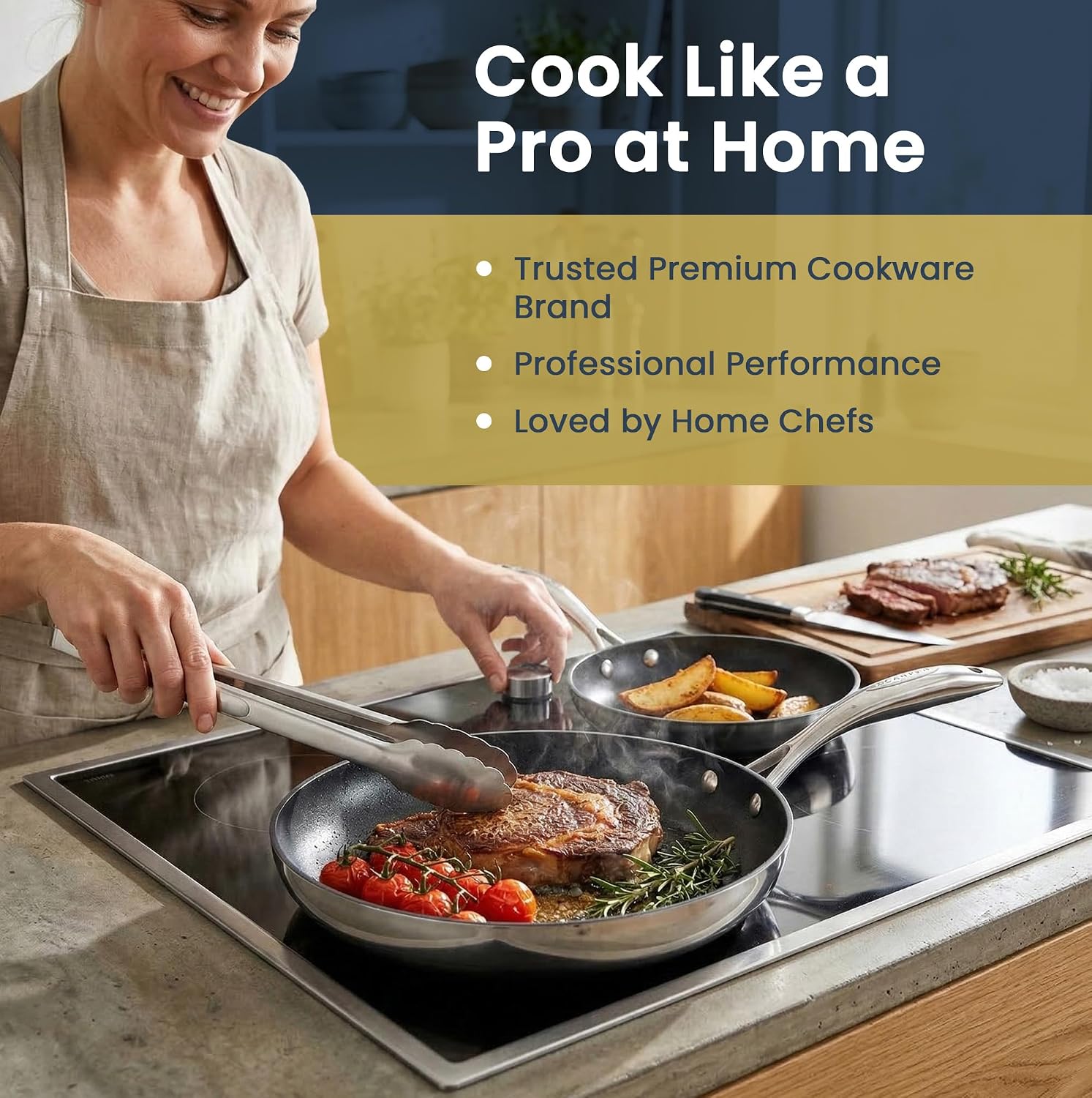 Scanpan HAPTIQ 2 Piece Fry Pan Set