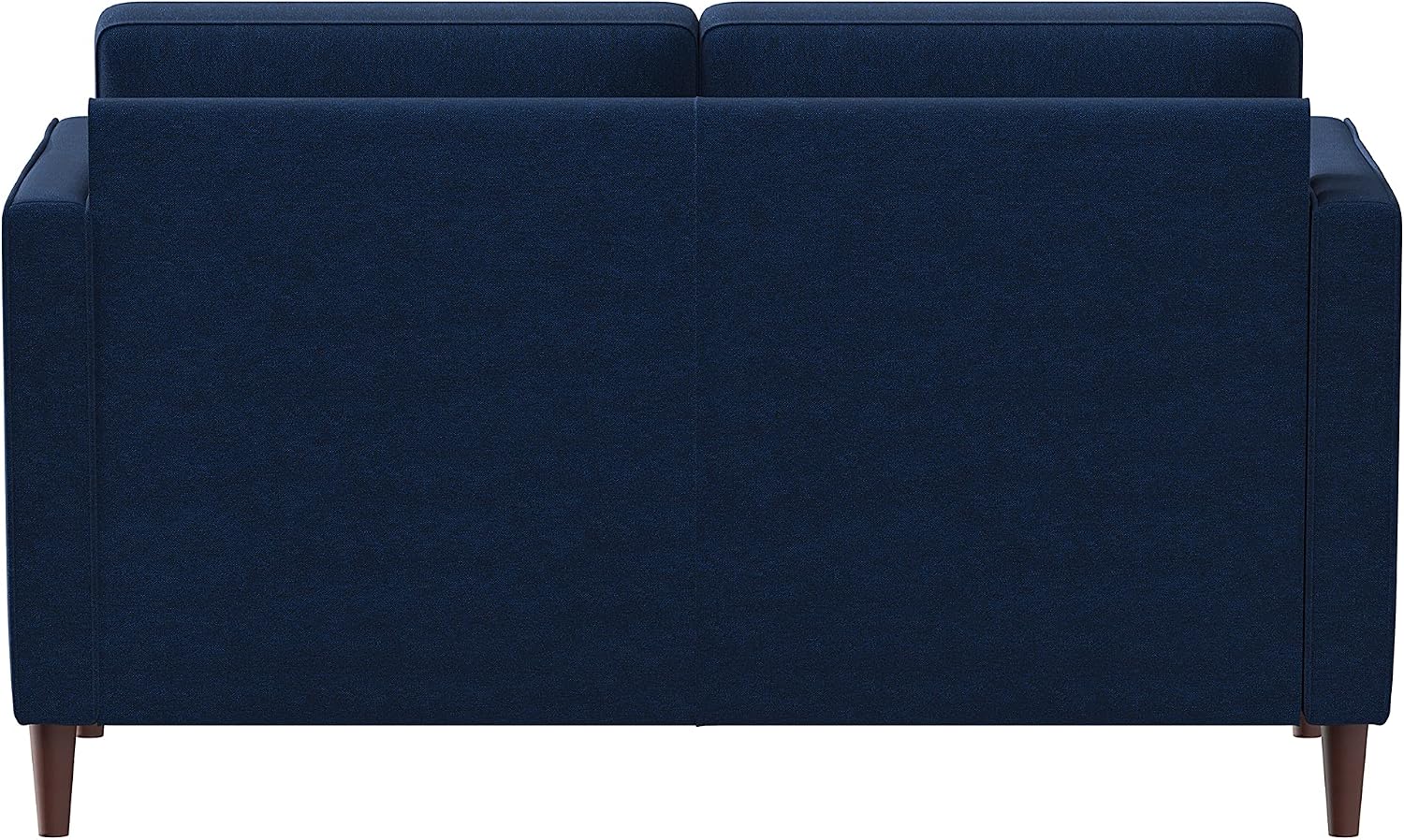 Studio Living® Lexington 52.4' Loveseat, Mid-Century Modern, Pocket Coil Comfort, Easy Assembly, Woven Fabric, Navy Blue
