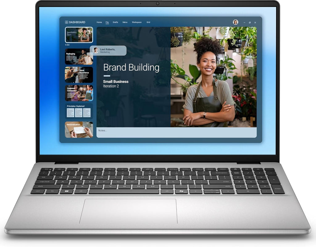 Dell 2025 Personal Laptop | 16 DC | 16' 1920x1200 Touch IPS | Intel 10-Core 5 120U | Intel Graphics | 8GB DDR5 | 512GB SSD | Win11 Home | Wi-Fi 6E - BT 5.2 - Backlit KB - 1080p Camera - Silver