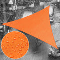 Royal Shade 8' x 11' x 13.6' Orange Triangle Waterproof Sun Shade Sail Order to Make Canopy Awning, UPF50+ 95% UV Blockage Water Resistant, Outdoor Backyard Patio Garden (We Customize)