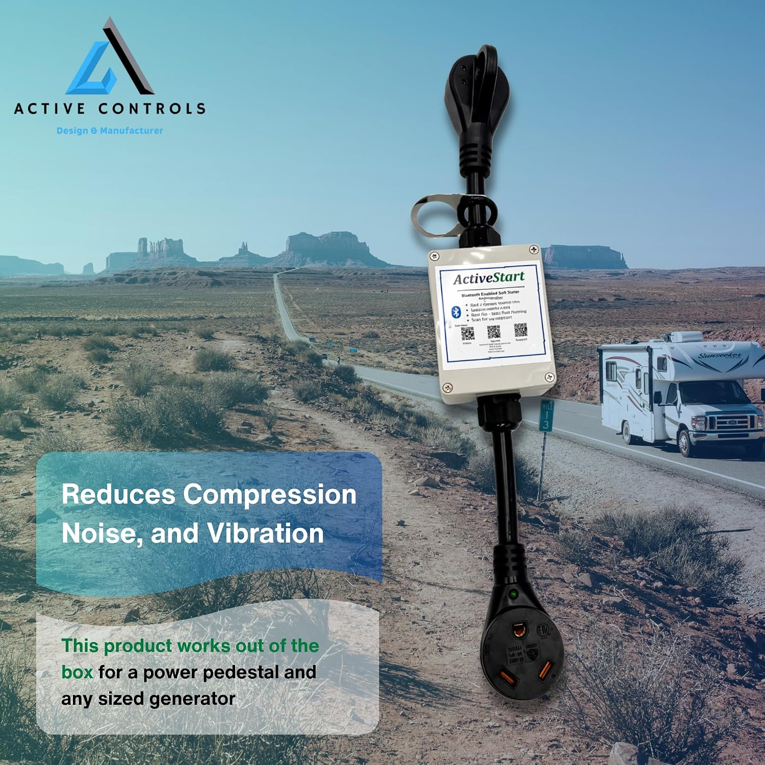 SoftStart 30 Amp RV Air Conditioners on Motor Homes. Run up to 2 AC's on Your 30 amp Camper and Bluetooth App for Monitoring. All in one softstarter, Surge Protector and EMS Protection