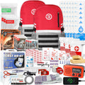 72 HRS Deluxe Emergency Survival Kit - Heavy Duty 72 Hour Bag Survival Kit for Earthquake, Hurricane, Tsunami, Winter, Blackout - Includes Emergency First Aid Kit, Water, Food