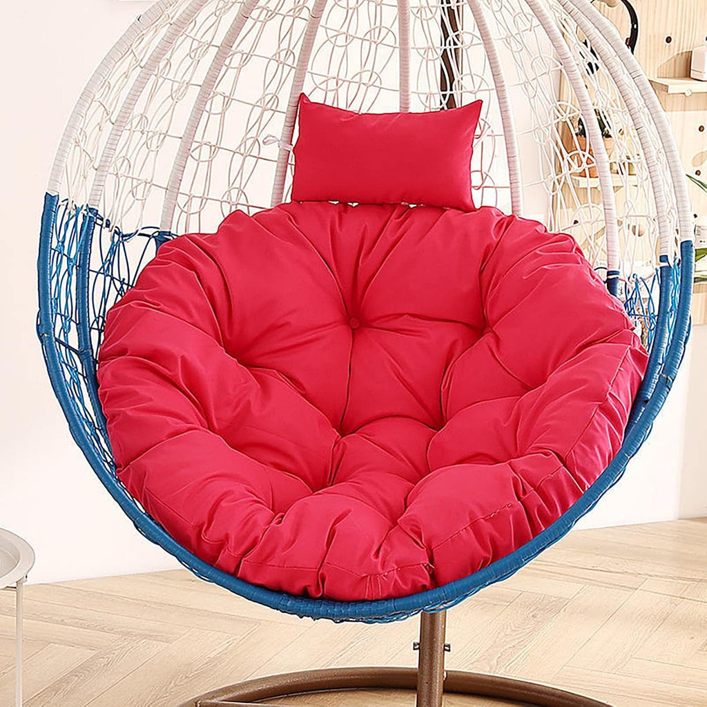 HUHJYUGE Hanging Egg Chair Cushion, Swing Seat Cushio Breathable, Rocking Chairs Seat Cushion Pad, Detachable, Sun-Resistant, Water-Resistant, for Outdoor Garden Patio Yard (D 115cm/45.2in)