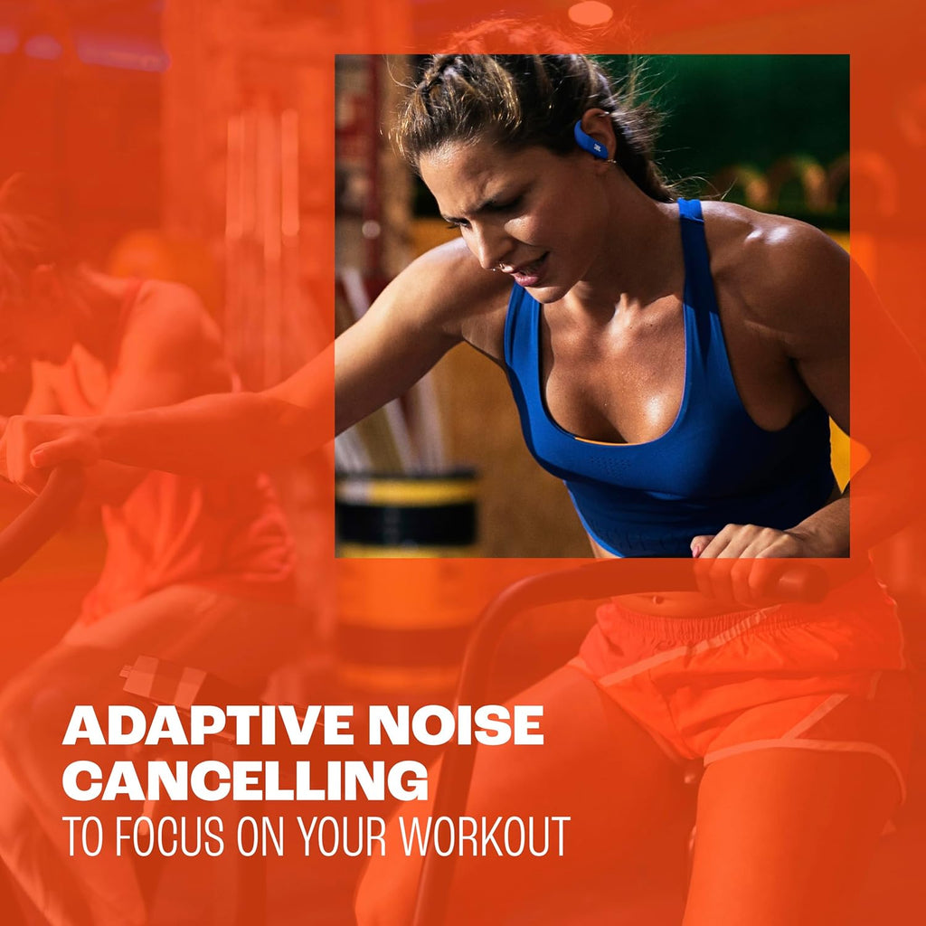 JBL Endurance Peak 4 - True Wireless Noise Cancelling Sport Earbuds, Up to 48Hrs Total Playback, Water & dust Proof (IP68), Secure fit with TwistLock™ Design, & 6 mics for Perfect Calls (Purple/Teal)