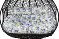 Replacement Double Egg Chair Cushion Outdoor Patio Wicker Loveseat Hanging Swing Egg Chairs for 2 Persons, Ideal for Patio, Backyard, Balcony - Hammock Swing Chair Cushion