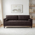 Studio Living® Lexington 75.6' Sofa, Modern Design, Pocket Coil Comfort, Easy Assembly, Faux-Suede Fabric, Charcoal