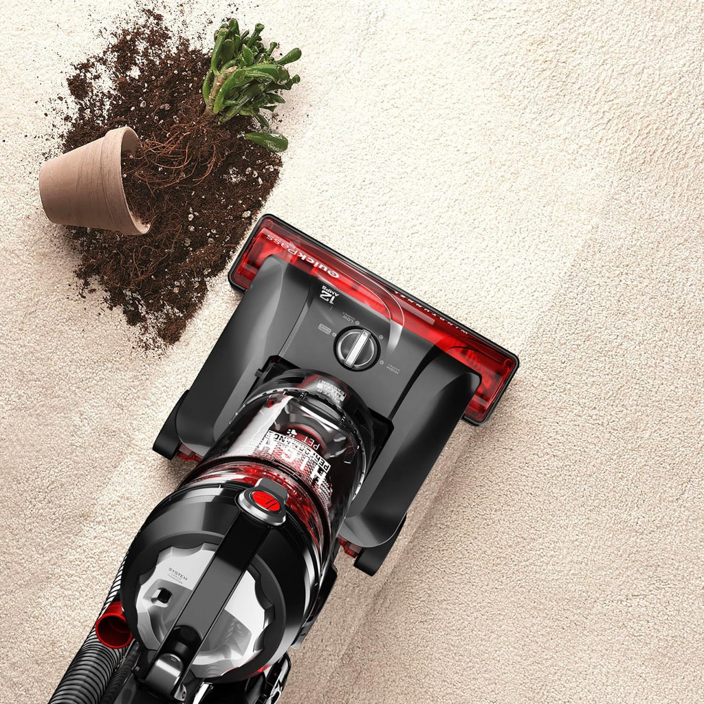 Hoover WindTunnel 3 High Performance Pet Bagless Vacuum Cleaner, Corded Upright Vac, HEPA Media Filtration, Quick Pass Brushroll, Corded Vacuum Cleaners for Home Use