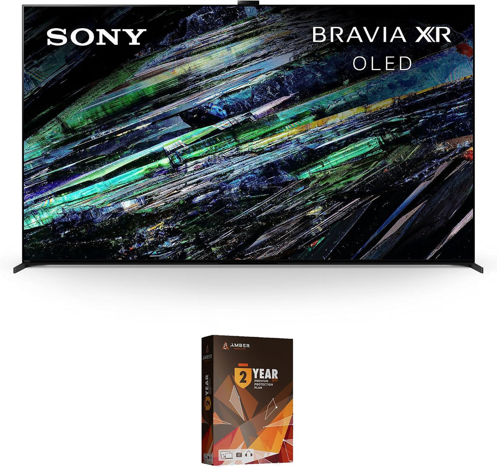 Sony XR77A95L 77 Inch QD-OLED 4K UHD Smart Google TV with AI Upscaling and 2 Year Amber Protection Plan (2023)