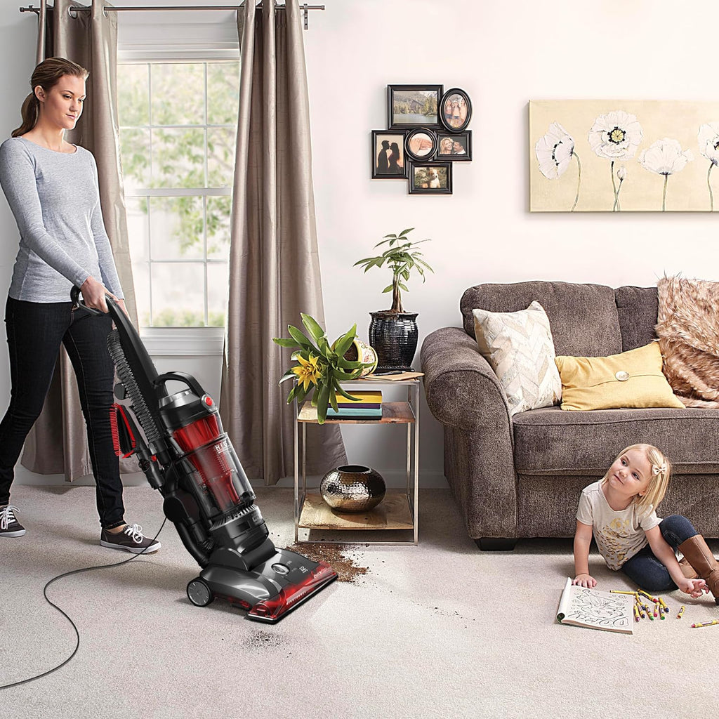 Hoover WindTunnel 3 High Performance Pet Bagless Vacuum Cleaner, Corded Upright Vac, HEPA Media Filtration, Quick Pass Brushroll, Corded Vacuum Cleaners for Home Use