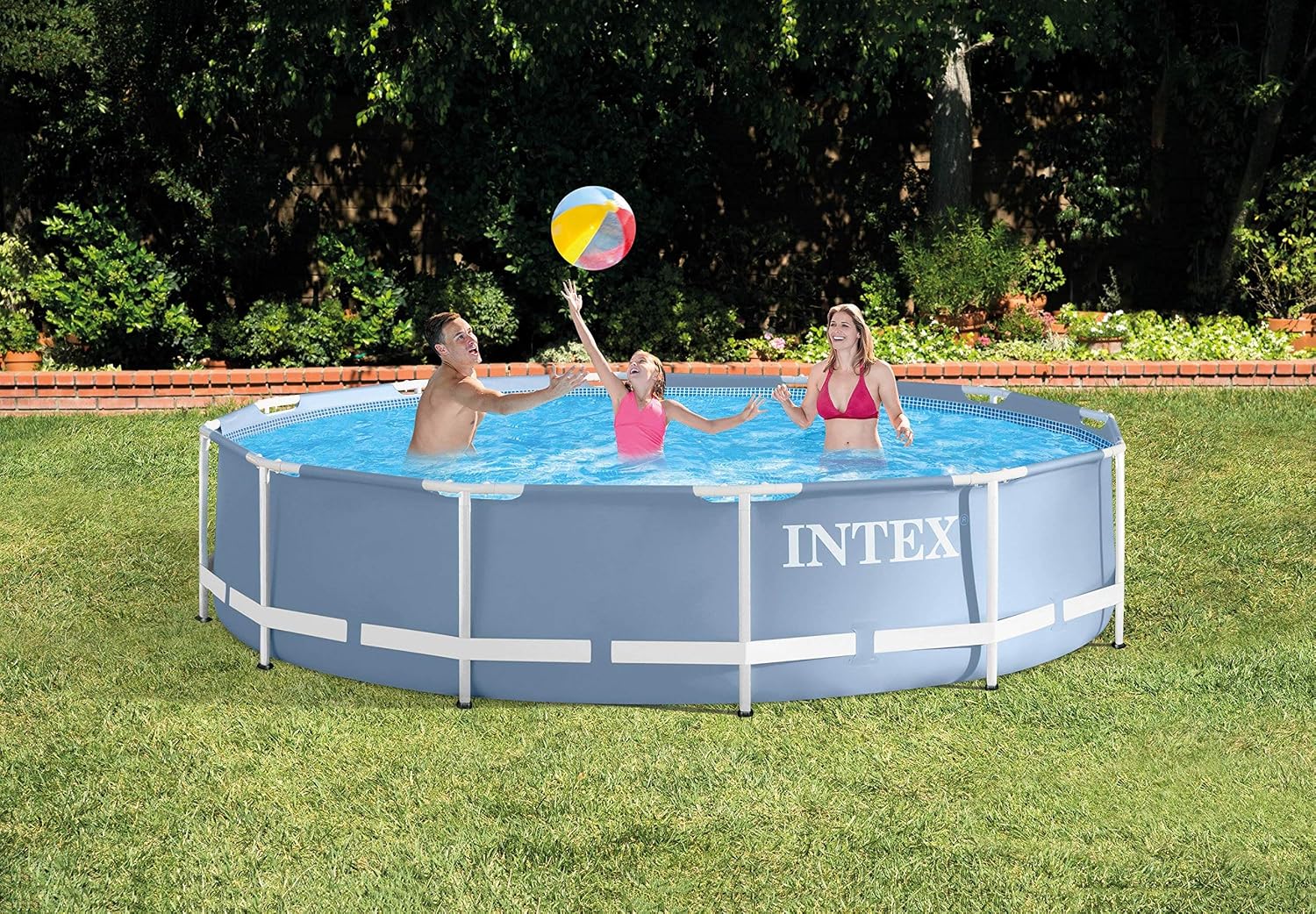 Intex 12ft X 30in Prism Frame Pool Set with Filter Pump