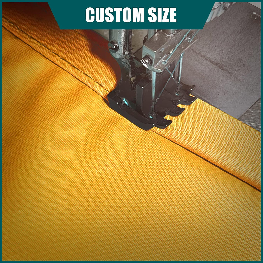 Royal Shade 8' x 16' Yellow Rectangle Waterproof Sun Shade Sail Order to Make rsTADS14 Canopy Awning, UPF50+ 95% UV Blockage Water Resistant, Outdoor Backyard Patio Garden Carport (We Customize)