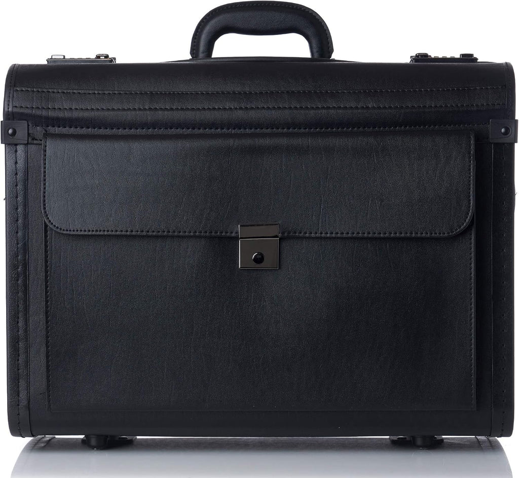 Alpine Swiss Rolling 17' Laptop Briefcase on Wheels Attache Lawyers Case Legal Size