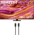 Samsung QN75QN90FAFXZA 75 Inch Neo QLED 4K QN90F Vision AI Smart TV with an Austere 7S-8KHD2-2.5M VII Series 2.5m Premium Braided 8K HDMI Cable (2025)