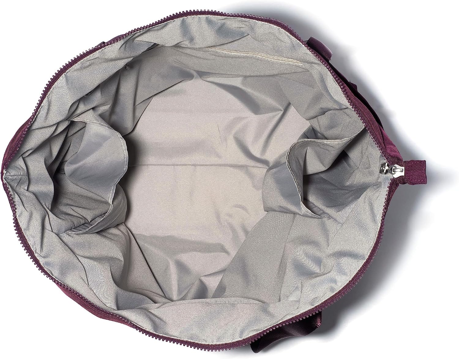 Baggallini Carryall Tote - Lightweight Nylon Zipper Top Weekender Travel Beach Bag w/Luggage Sleeve