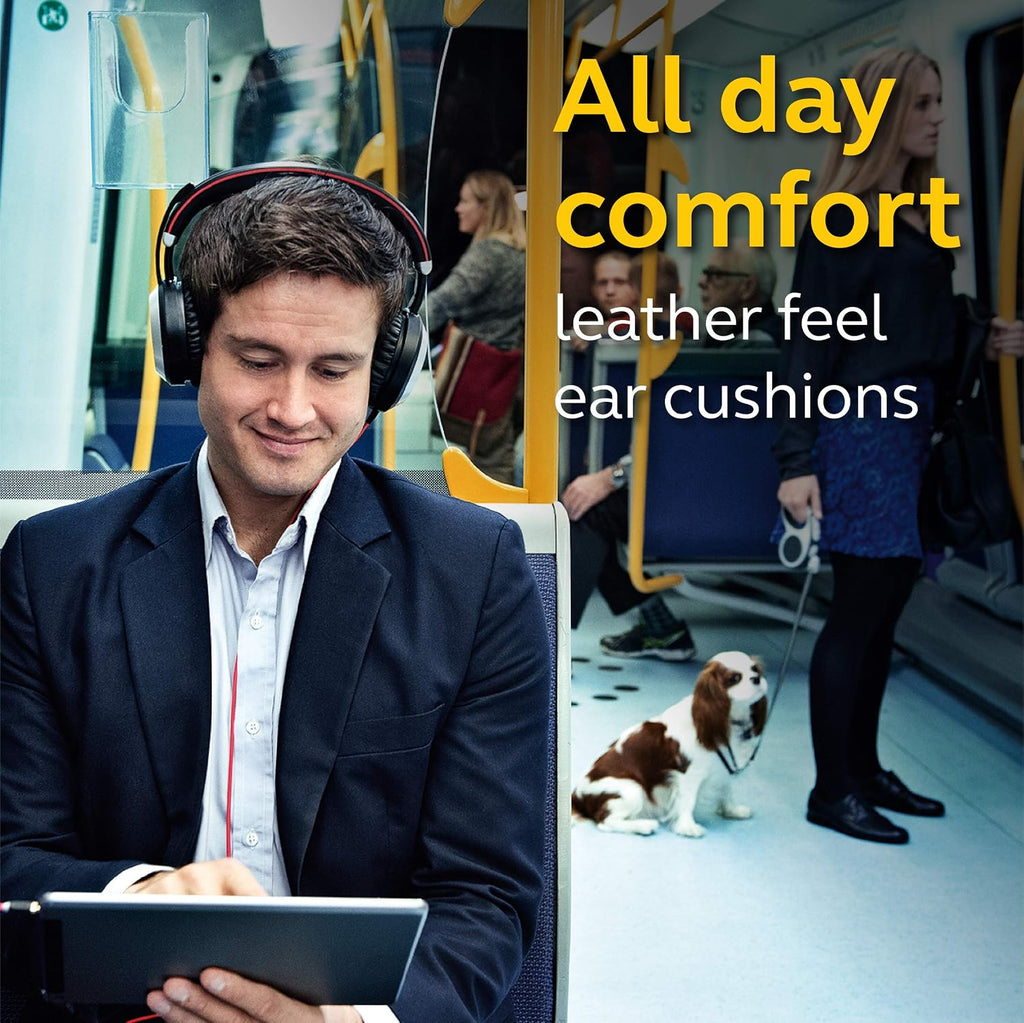 Jabra Evolve 80 UC Wired Headset Professional Telephone Headphones with Unrivalled Noise Cancellation for Calls and Music, Features World-Class Speakers and All Day Comfort