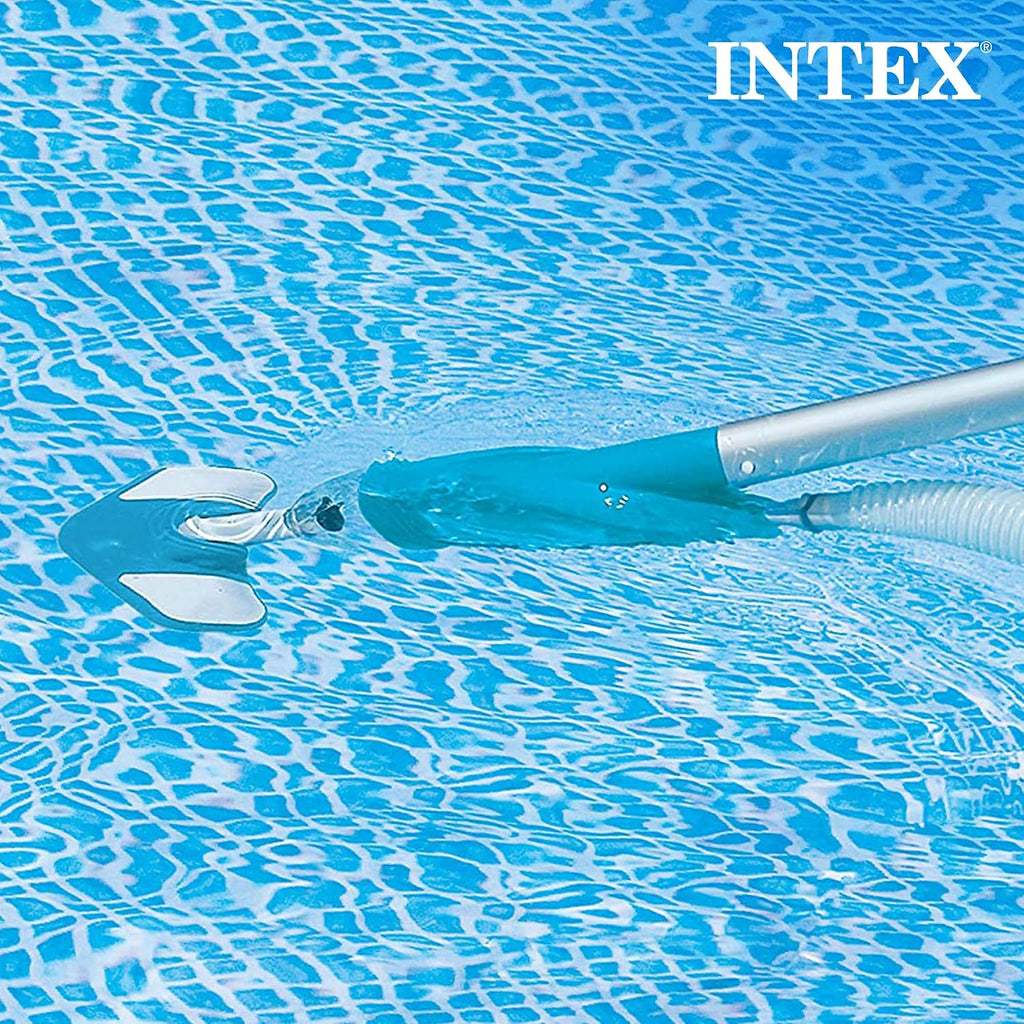 Intex Ultra XTR Heavy Duty Rectangular Above Ground Swimming Pool with Complete Set of Maintenance Kit, Ladder, and Sand Filter Pump, Gray