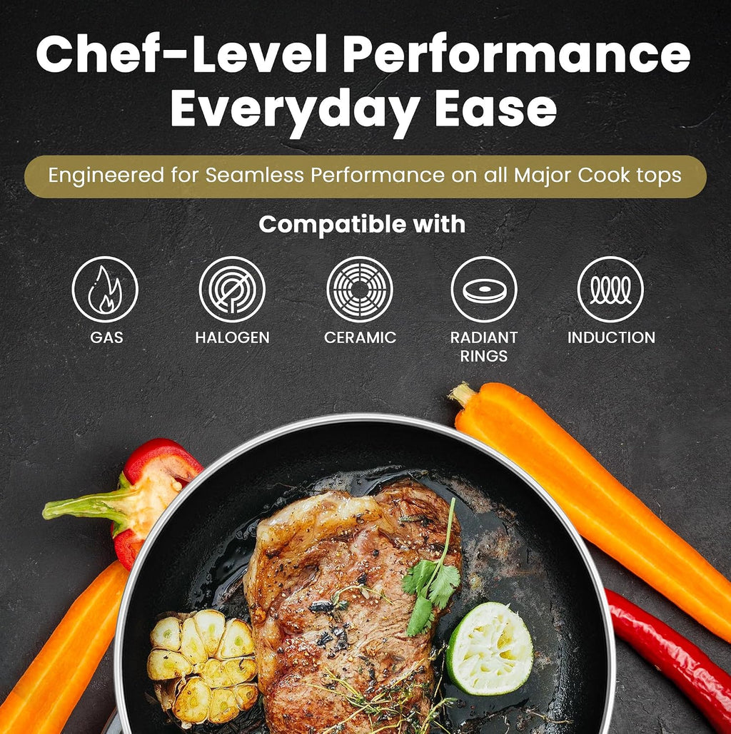Scanpan HAPTIQ 2 Piece Fry Pan Set