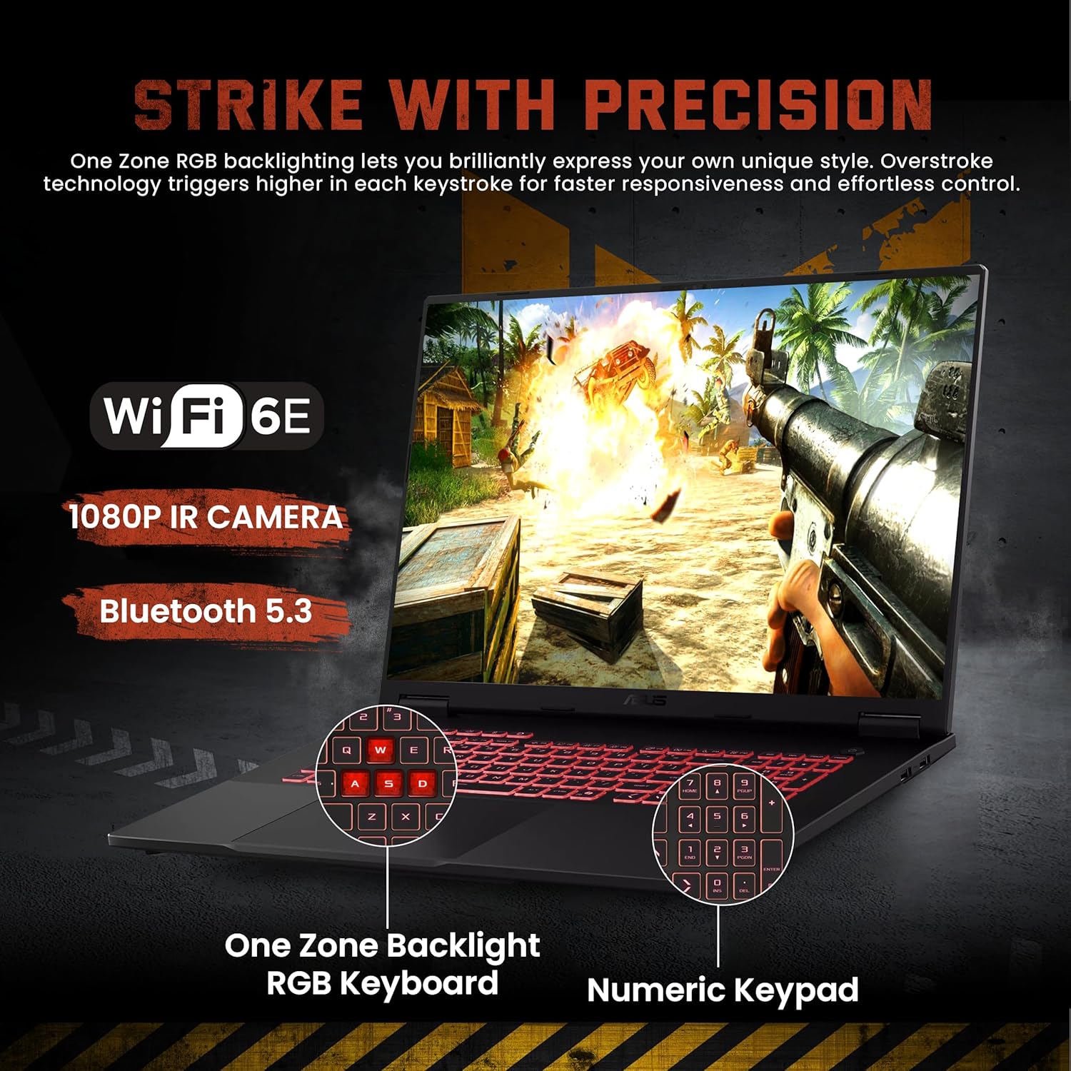ASUS TUF A18 18' WUXGA 144Hz Gaming Laptop, AMD Ryzen 7 260, NVIDIA GeForce RTX 5060, 32GB DDR5, 2TB SSD, RGB Backlit Keyboard, Copilot, FHD IR Camera, Wi-Fi 6E, Win 11, Gray, 1TB Docking Station Set