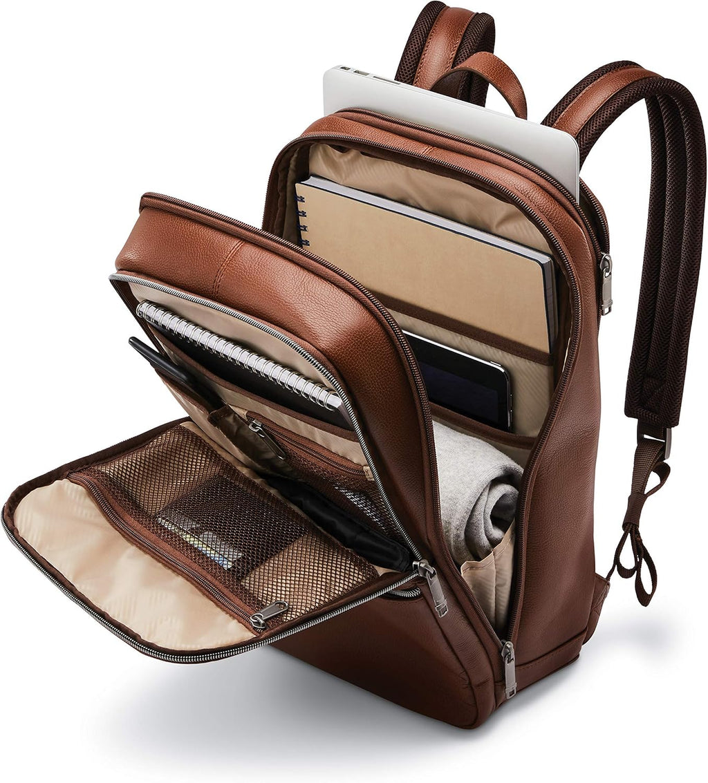 Samsonite Classic Leather Slim Backpack