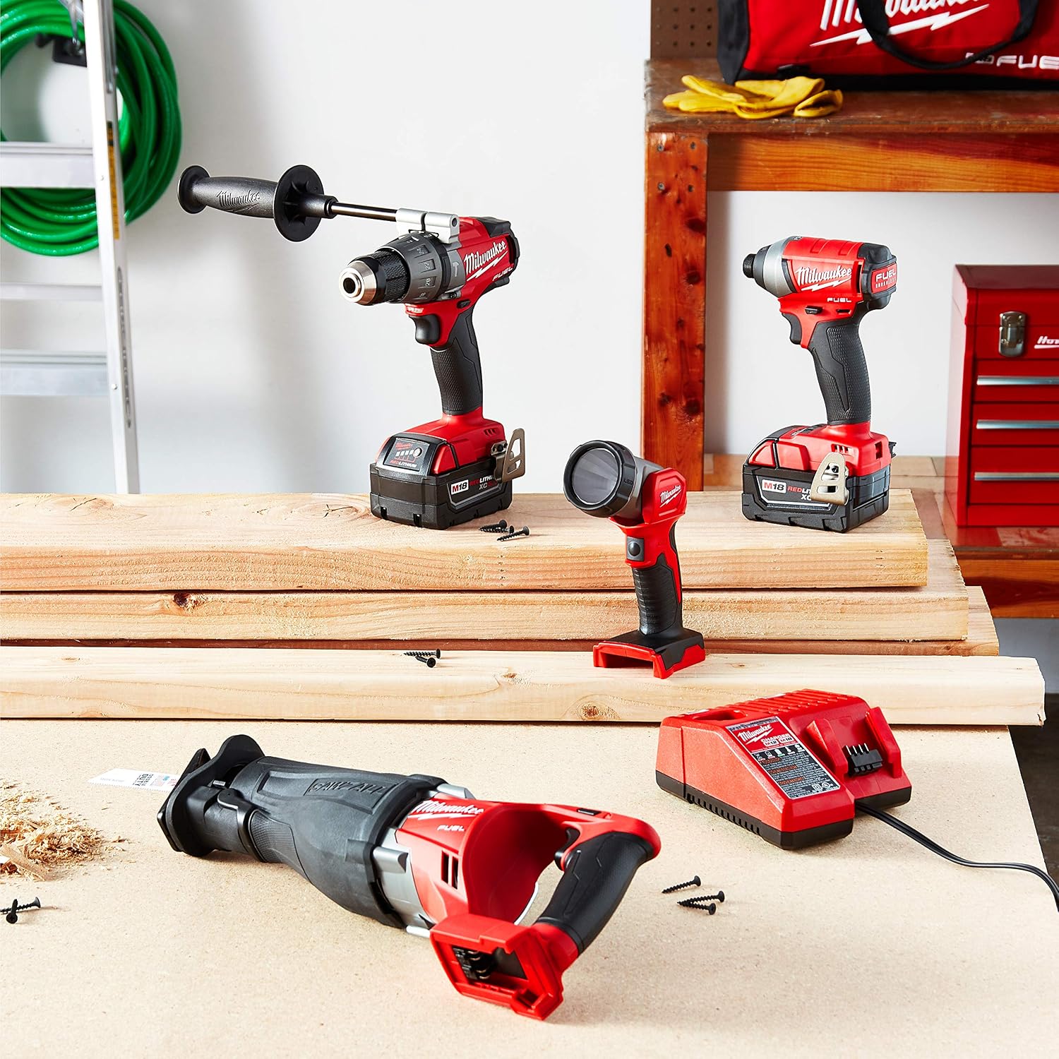 Milwaukee 2896-24 M18 Fuel 4-Tool Combo Kit