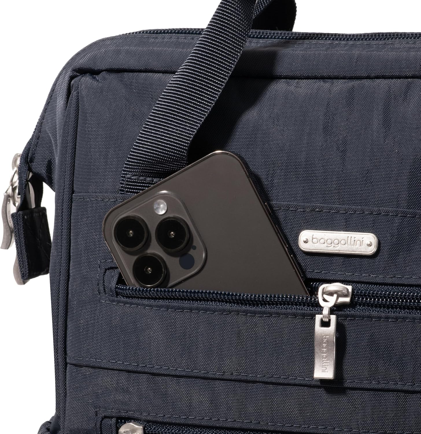 Baggallini City Scape Backpack - 15'x11' Lightweight Work Travel Bag w/Luggage Sleeve & RFID