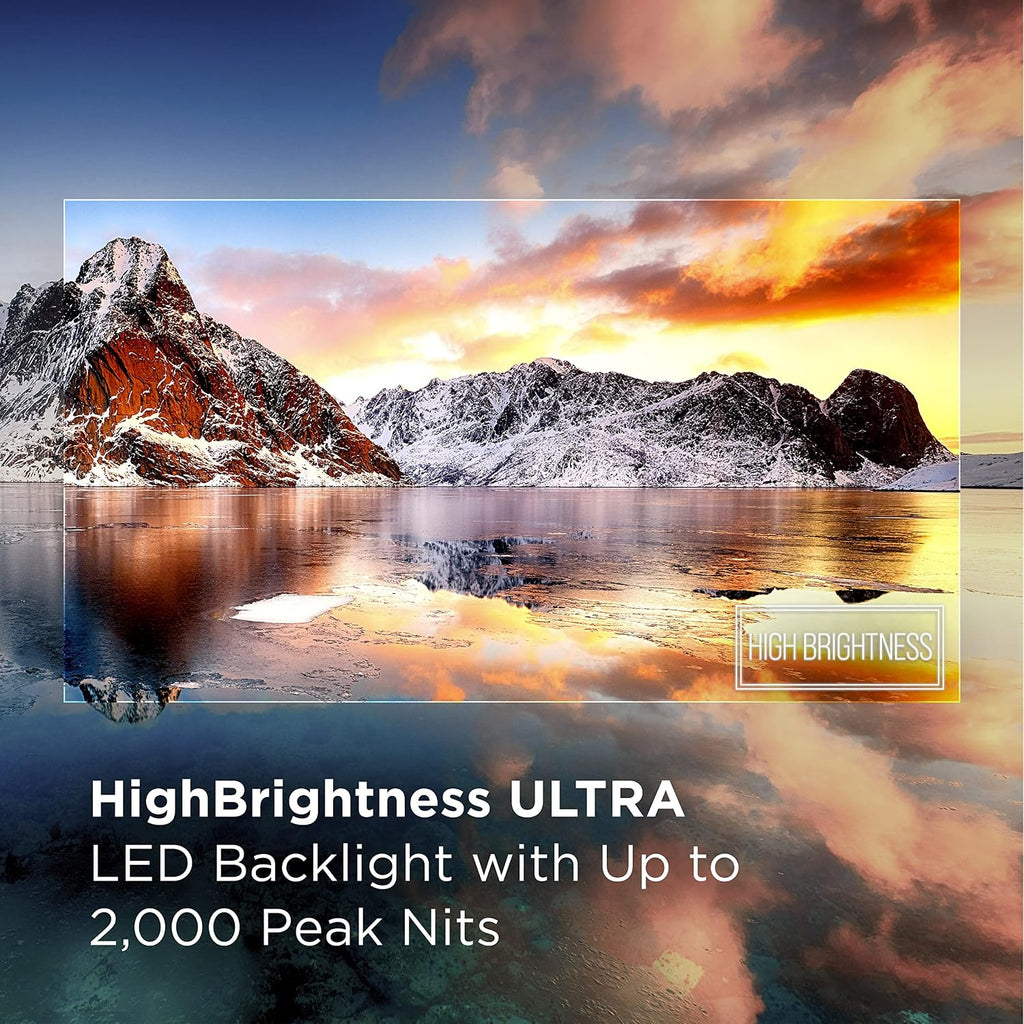 TCL 85-Inch QM8 QLED 4K Smart Mini LED TV with Google TV (85QM850G, 2023 Model) Dolby Vision, Dolby Atmos, HDR Ultra, Game Accelerator up to 240Hz, Voice Remote, Works with Alexa, Streaming Television