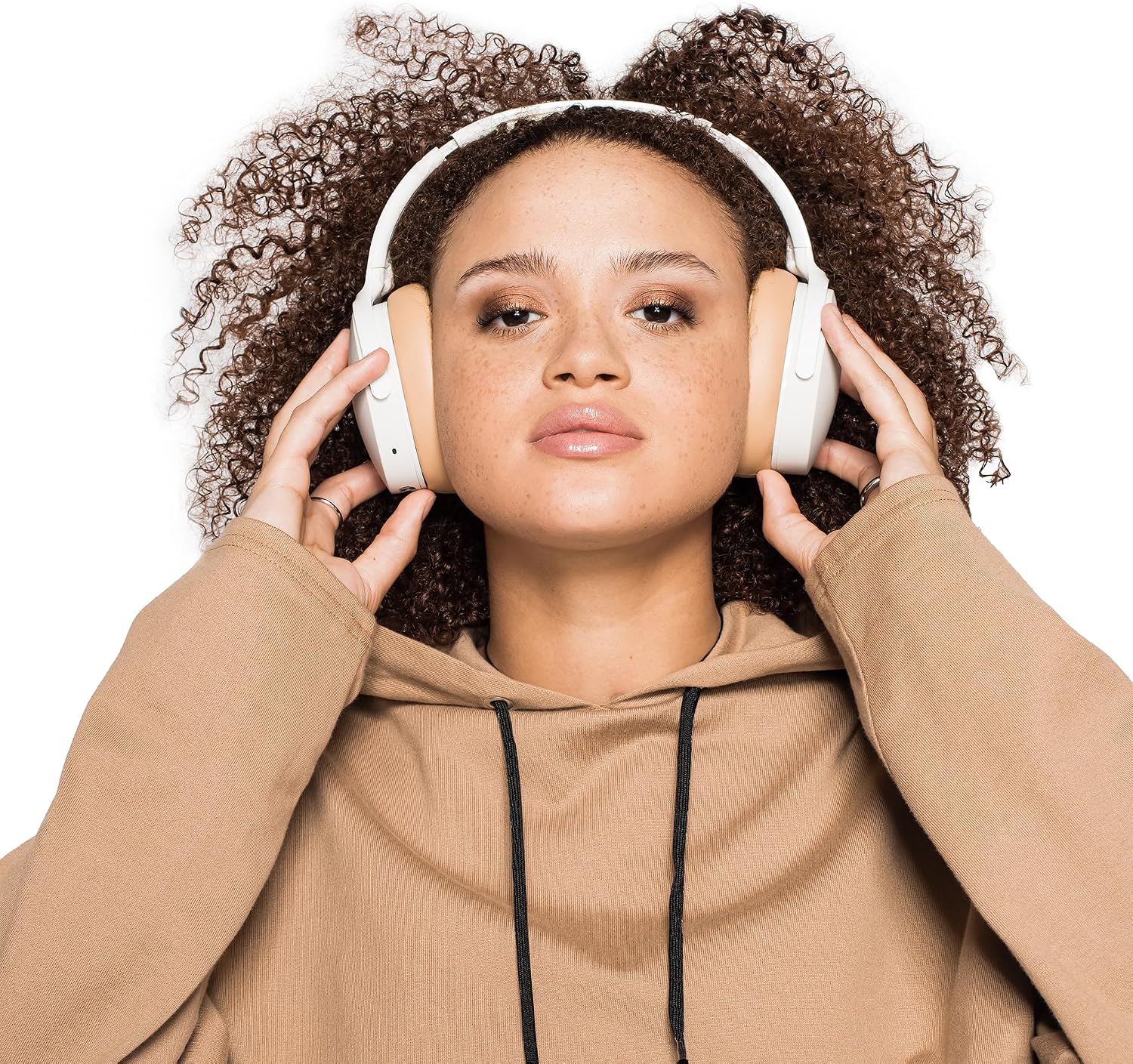 Skullcandy Hesh ANC Wireless Over-Ear Bluetooth Headphones with Extra USB-C Charging Cable, Active Noise Canceling, 22 Hrs Battery, Foldable Lightweight Design, Microphone iPhone Android - Mod White