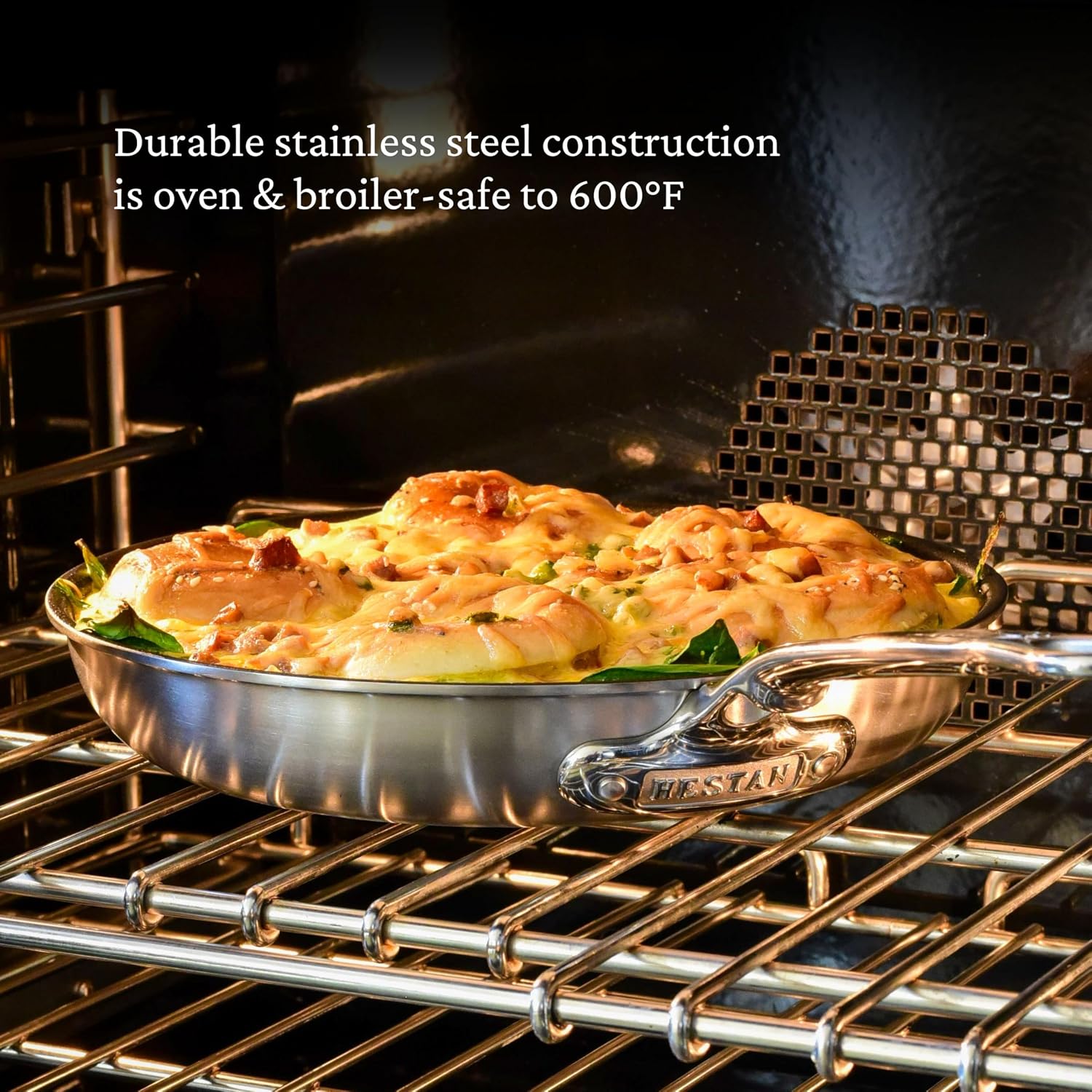 Thomas Keller Insignia by Hestan - Stainless Steel Frying Pan Set, Induction Cooktop Compatible, 11'' & 12.5''