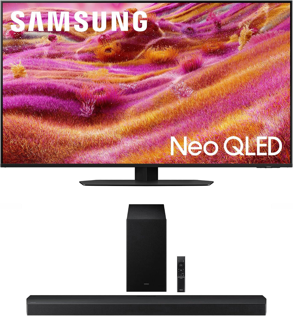 Samsung QN43QN90FAFXZA 43 Inch Neo QLED 4K QN90F Vision AI Smart TV with a HW-B750F B Series Soundbar 5.1 Ch and Subwoofer (2025)