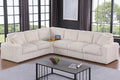 Ball & Cast 116' Oversized Modular Sectional Sofa,Large Corduroy Upholstered Couch L-Shaped 7 Seat with Movable Ottoman & 2 Pillows,Comfty Sectionals W/Cup Holders & USB Ports,for Living Room,Beige