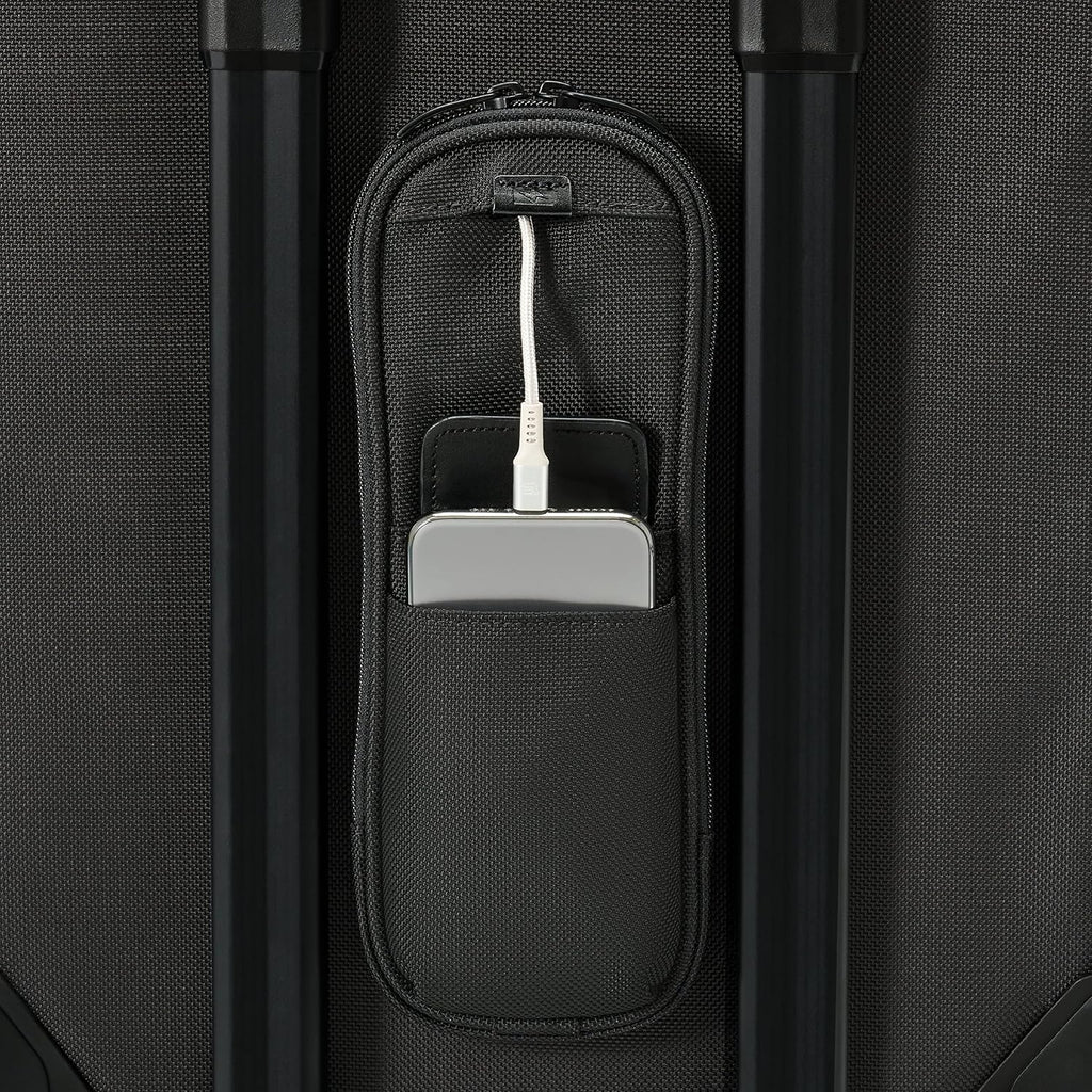 Briggs & Riley Global 2-Wheel Expandable Carry On - Luggage for International Travel, Suitcases with Wheels, Softside Rolling Bag for Men & Women, Self-Repairing Zipper - Baseline Collection, Black
