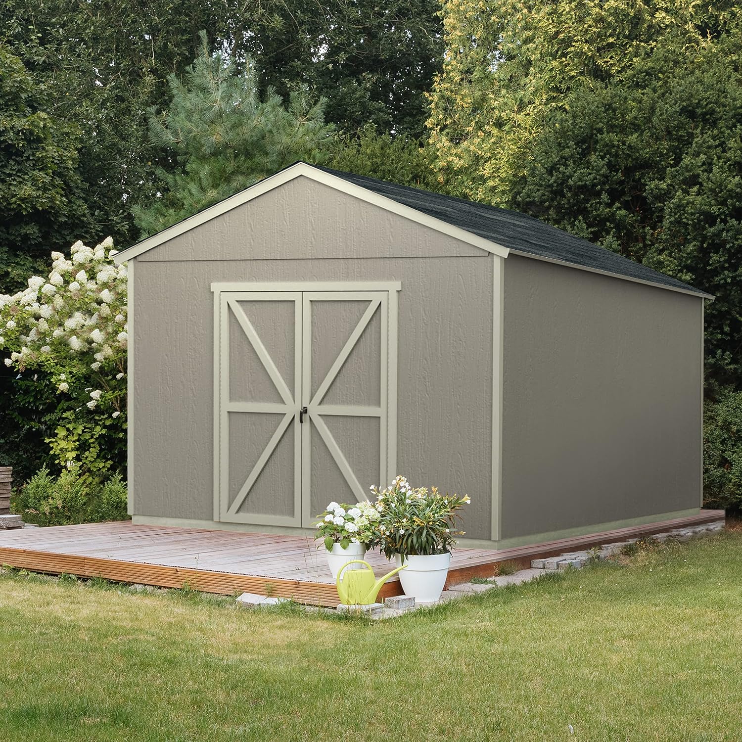 Handy Home Products Astoria 12x20 Do-It-Yourself Wooden Storage Shed- Does not Include Floor kit, Paint, or Roofing Shingles