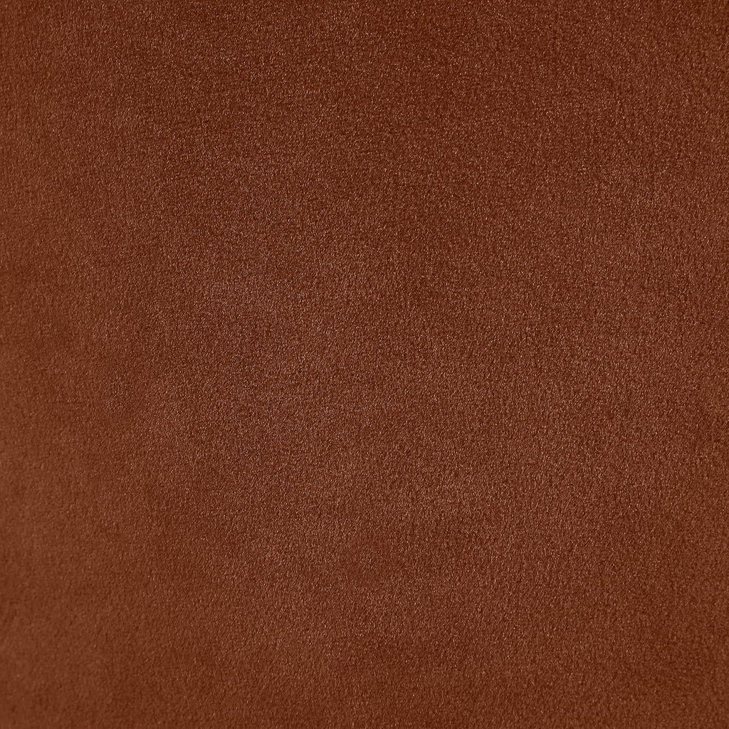 Meridian Furniture 44044Cognac-S Emery Collection Modern | Contemporary Sofa with Ultra Luxe Cognac 460 GSM Velvet, Solid Eucalyptus Wood Inner Frame, 95' W x 45.5' D x 31' H, Cognac