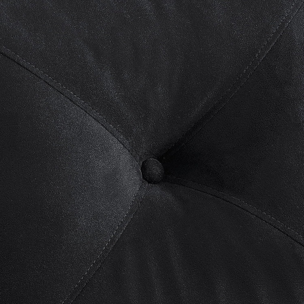 Studio Living Harrington 57.9' Loveseat, Transitional Modern, Pocket Coil Comfort, Easy Assembly, Microfiber Fabric, Black