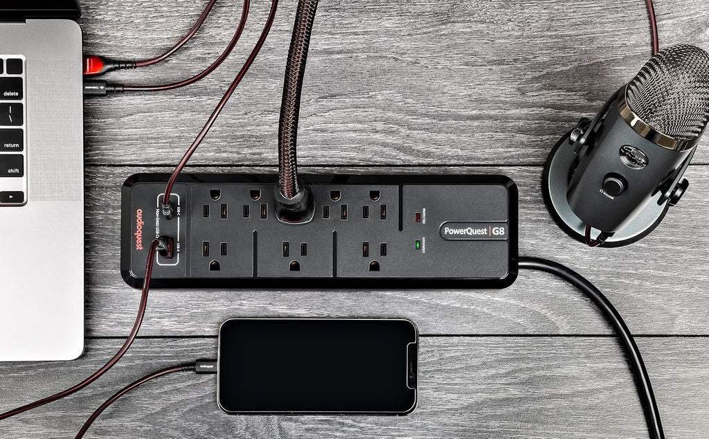 Sony K65XR70 65 Inch 4K Bravia LCD Mini LED Full Array HDR Google TV with an AudioQuest G8 8-Outlet USB-A/USB-C AC Power Surge Protector (2024)