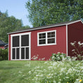Handy Home Products Astoria 12x20 Do-It-Yourself Wooden Storage Shed- Does not Include Floor kit, Paint, or Roofing Shingles